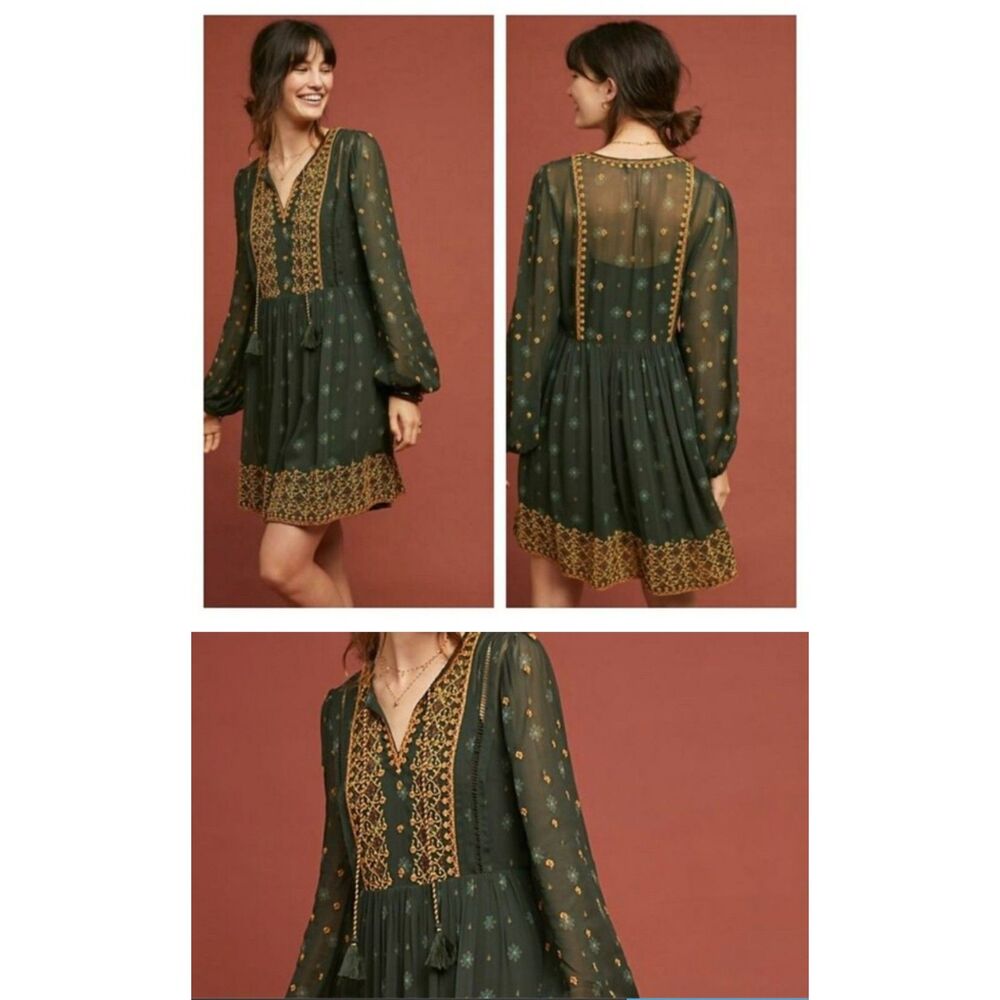 Beautiful - Anthropologie Akemi + Kim Embroidered Dress